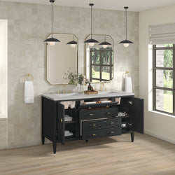 James Martin Myrrin 60" Double Vanity with 3 CM Countertop