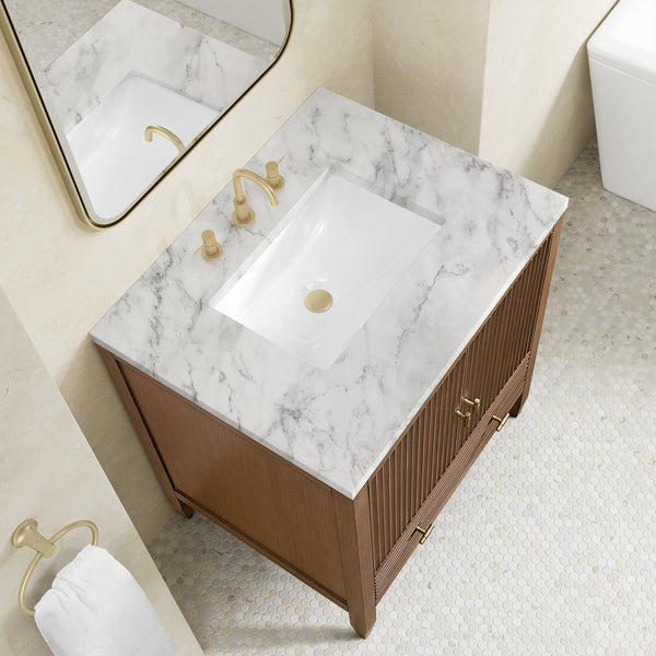 James Martin Myrrin 30" Single Vanity with 3 CM Countertop