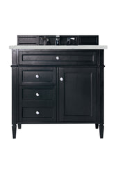 James Martin Brittany 36" Single Vanity, Black Onyx with 3CM Top - Luxe Bathroom Vanities