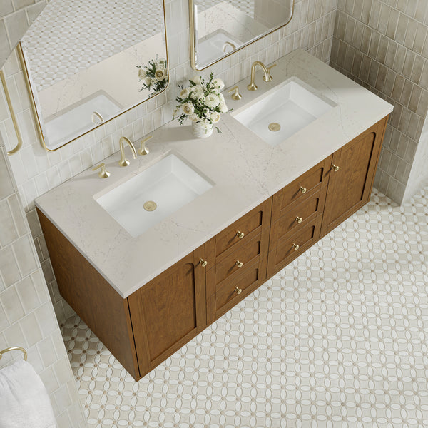James Martin Laurent 60" Double Vanity with 3 CM Countertop