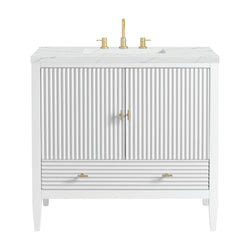 James Martin Myrrin 36" Single Vanity with 3 CM Countertop