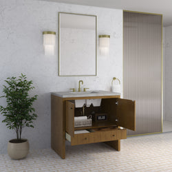 James Martin Hudson 36" Single Vanity with 3 CM Countertop