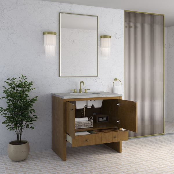 James Martin Hudson 36" Single Vanity with 3 CM Countertop