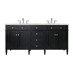 James Martin Brittany 72" Double Vanity with 3 CM Countertop