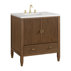 James Martin Myrrin 30" Single Vanity with 3 CM Countertop