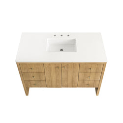 James Martin Hudson 48" Single Vanity with 3 CM Countertop