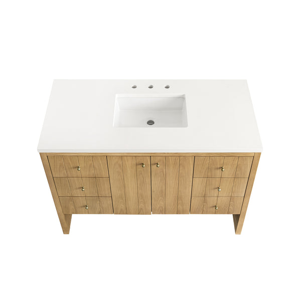 James Martin Hudson 48" Single Vanity with 3 CM Countertop