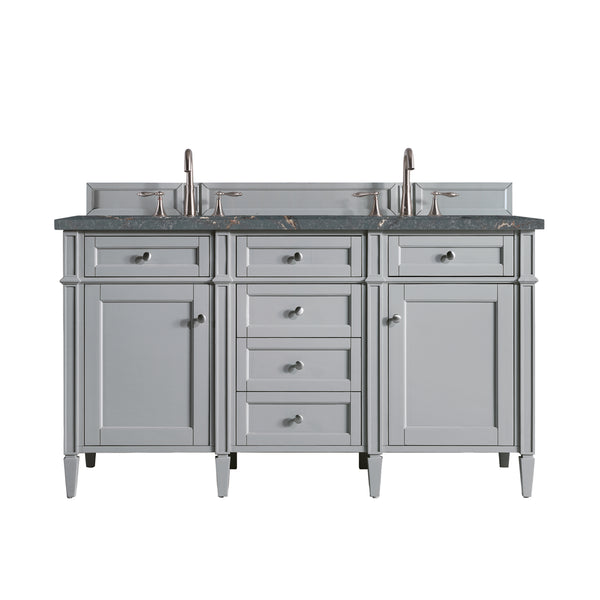 James Martin Brittany 60" Double Vanity with 3 CM Countertop & FreePower Wireless Charger
