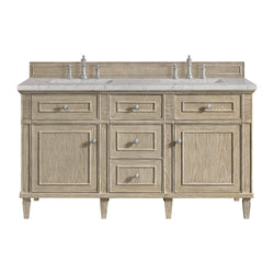James Martin Lorelai 60" Double Vanity with 3 CM Countertop & FreePower Wireless Charger