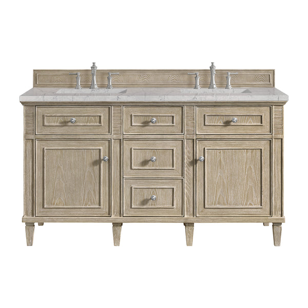 James Martin Lorelai 60" Double Vanity with 3 CM Countertop & FreePower Wireless Charger