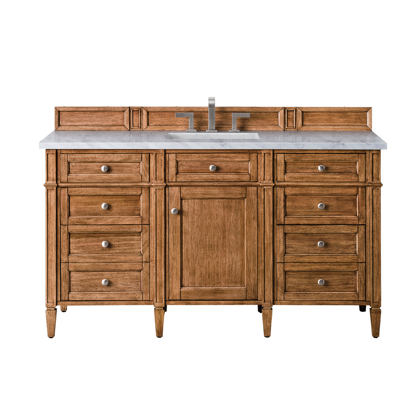 James Martin Brittany 60" Single Vanity with 3 CM Countertop & FreePower Wireless Charger