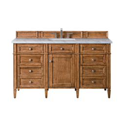 James Martin Brittany 60" Single Vanity with 3 CM Countertop & FreePower Wireless Charger