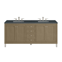 James Martin Chicago 72" Double Vanity with 3 CM Countertop
