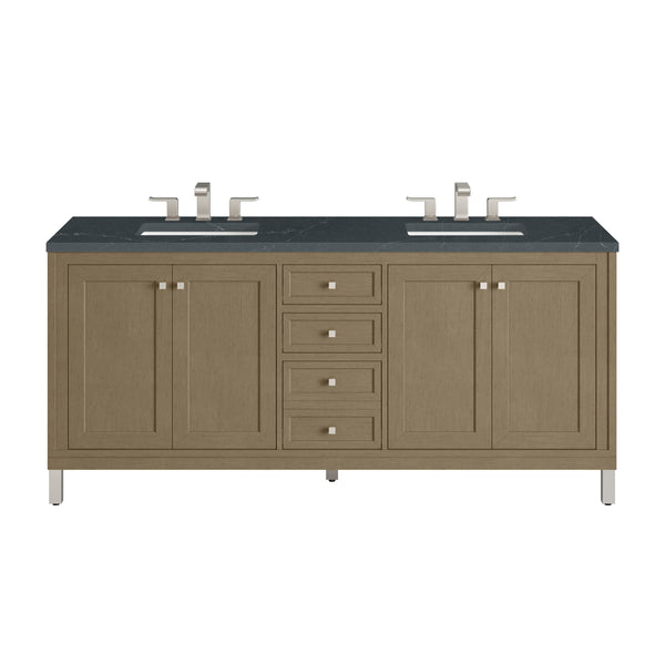 James Martin Chicago 72" Double Vanity with 3 CM Countertop