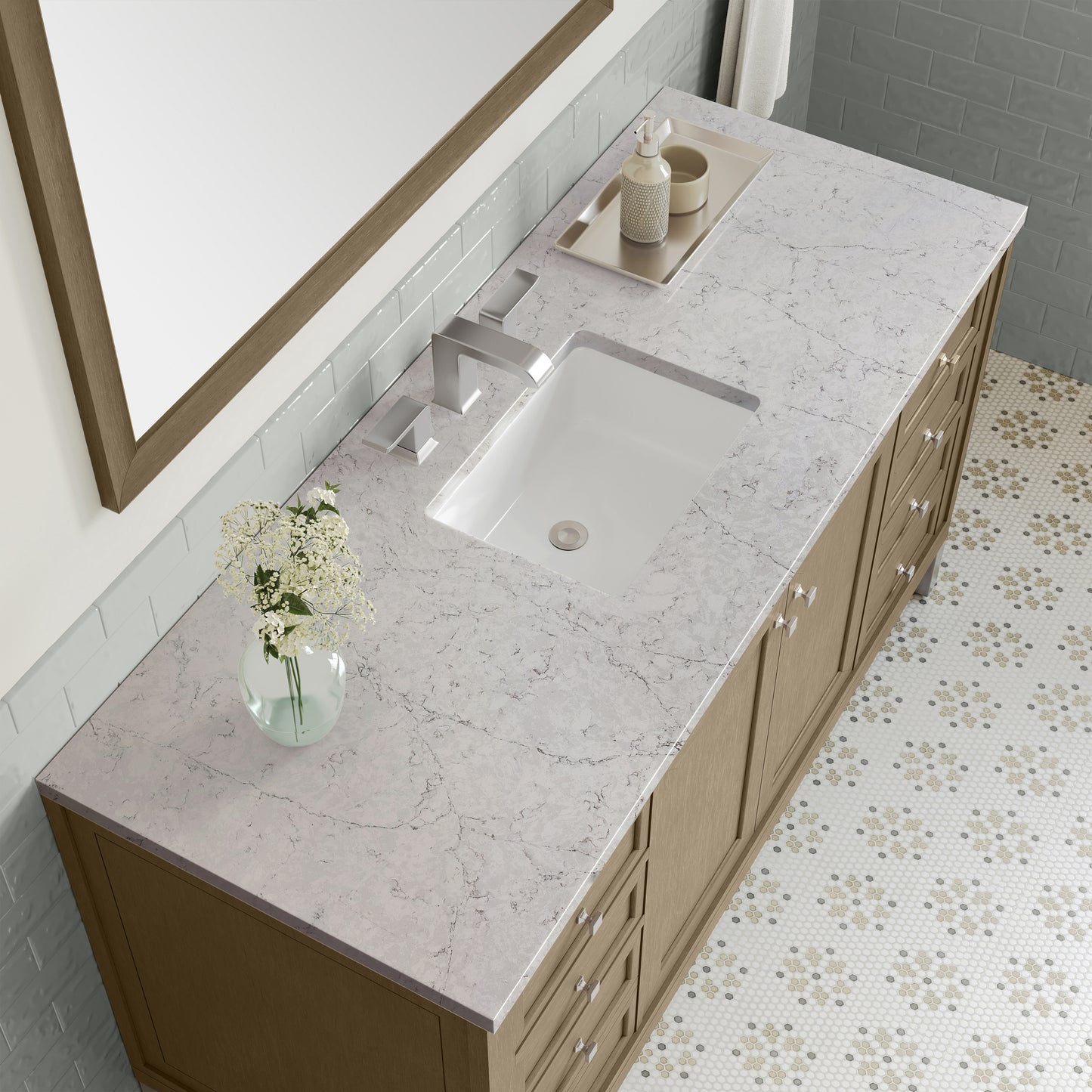 James Martin Chicago 60" Single Vanity with 3 CM Countertop