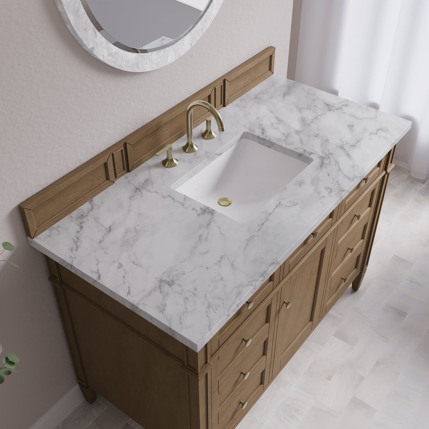 James Martin Brittany 48" Single Vanity with 3CM Top