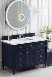 James Martin Brittany 48" Single Vanity with 3 CM Countertop & FreePower Wireless Charger