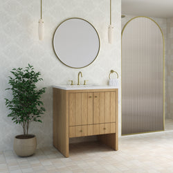 James Martin Hudson 30" Single Vanity with 3 CM Countertop