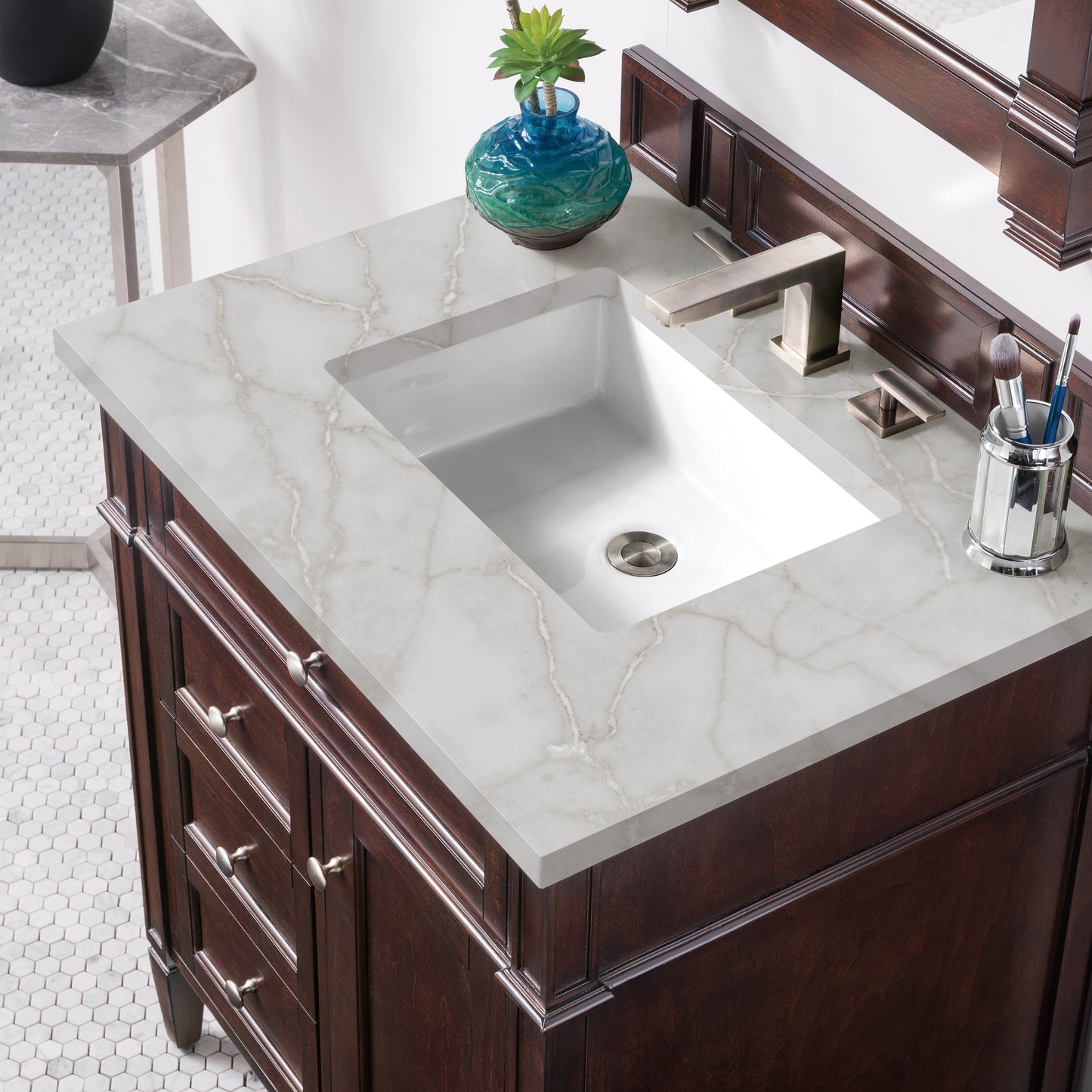 James Martin Brittany 30" Single Vanity with 3 CM Countertop