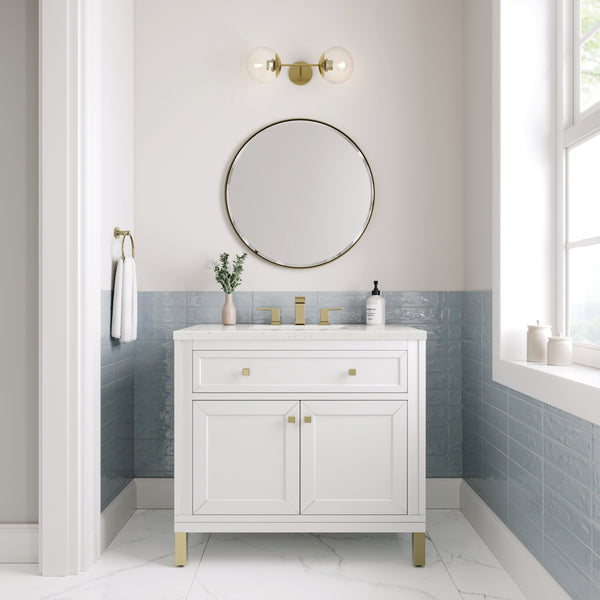 James Martin Chicago 36" Single Vanity with 3 CM Countertop