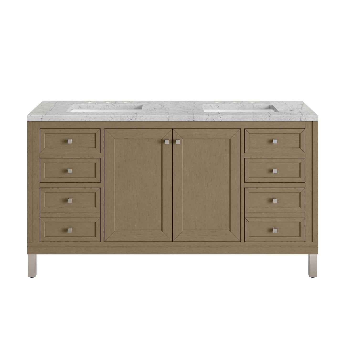 James Martin Chicago 60" Double Vanity with 3 CM Countertop