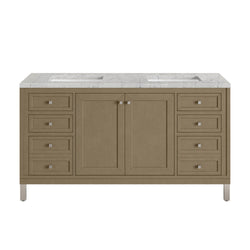 James Martin Chicago 60" Double Vanity with 3 CM Countertop