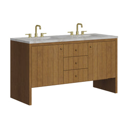 James Martin Hudson 60" Double Vanity with 3 CM Countertop & FreePower Wireless Charger