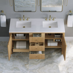 James Martin Hudson 60" Double Vanity with 3 CM Countertop