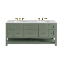 James Martin Breckenridge 72" Double Vanity w/ 3 CM Countertop