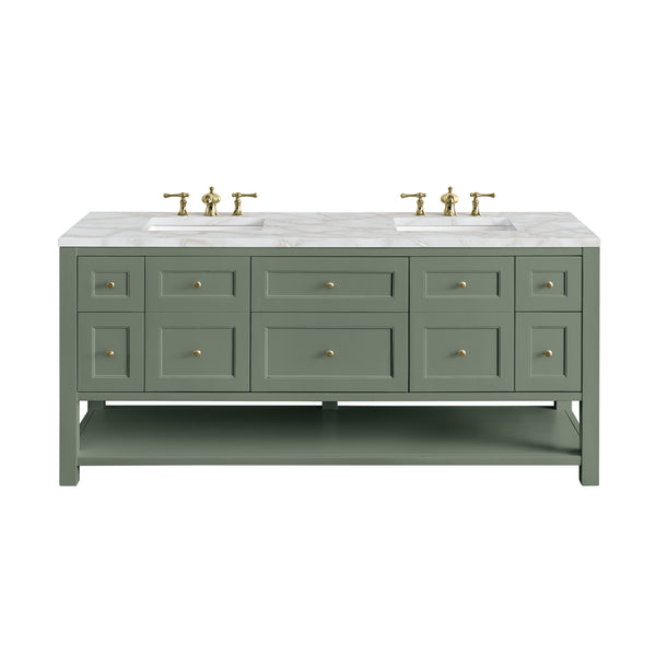 James Martin Breckenridge 72" Double Vanity w/ 3 CM Countertop