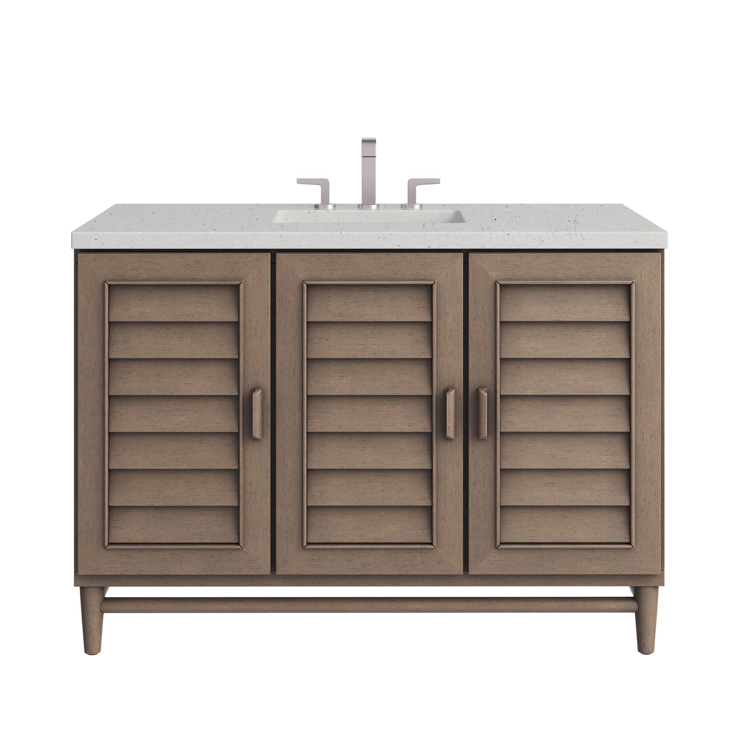 James Martin Portland 48" Single Vanity Whitewashed Walnut with 3 CM Countertop