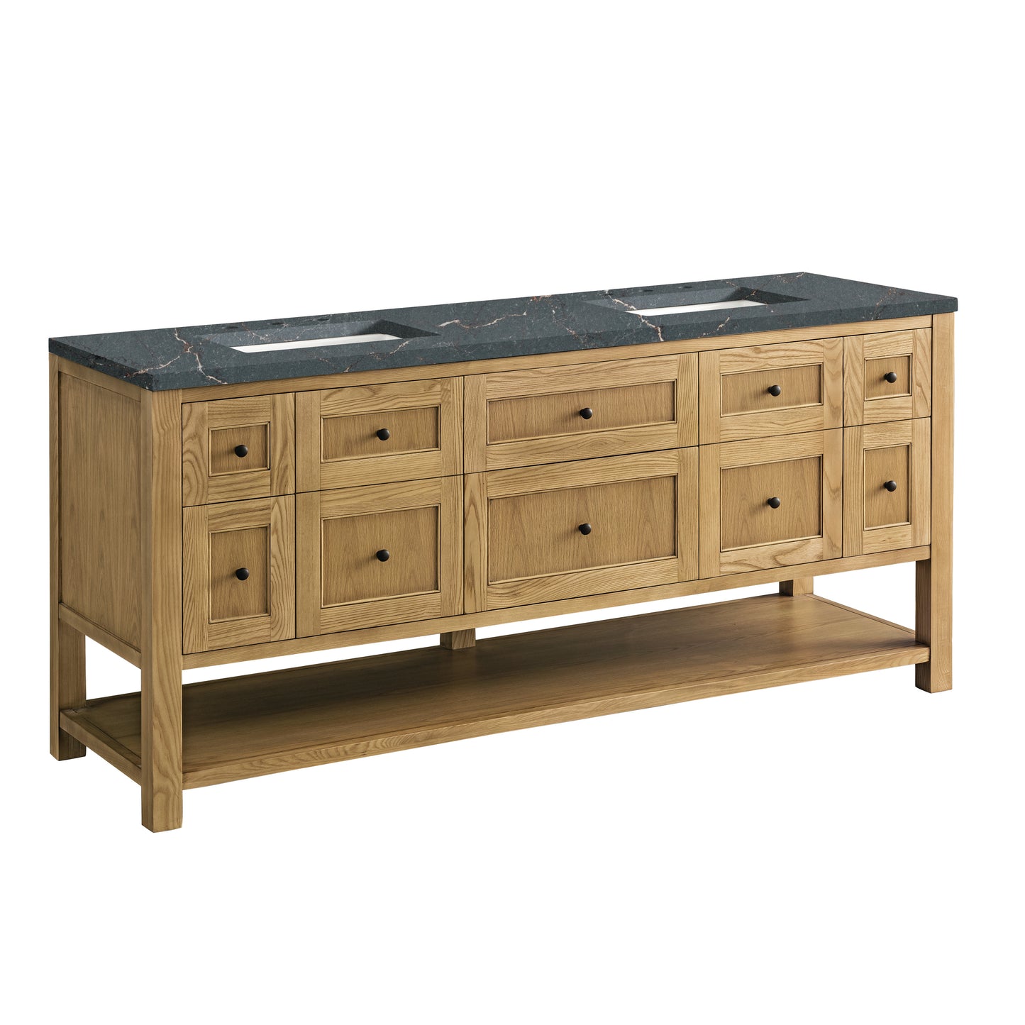 James Martin Breckenridge 72" Double Vanity w/ 3 CM Countertop