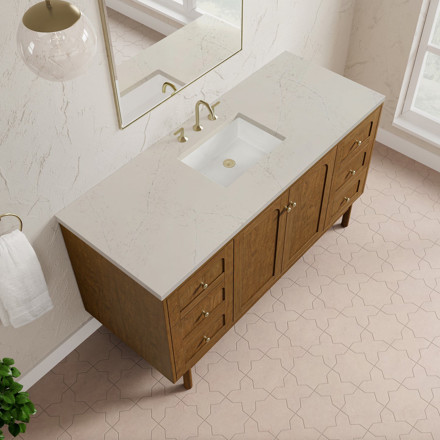 James Martin Laurent 60" Single Vanity with 3 CM Countertop