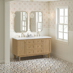 James Martin Laurent 60" Double Vanity with 3 CM Countertop