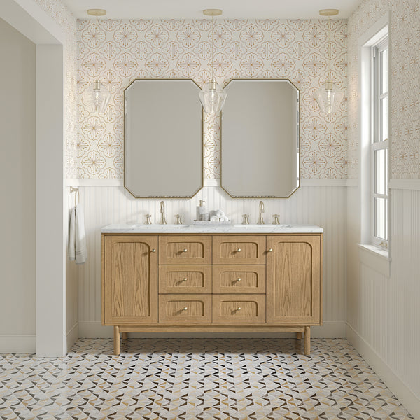 James Martin Laurent 60" Double Vanity with 3 CM Countertop