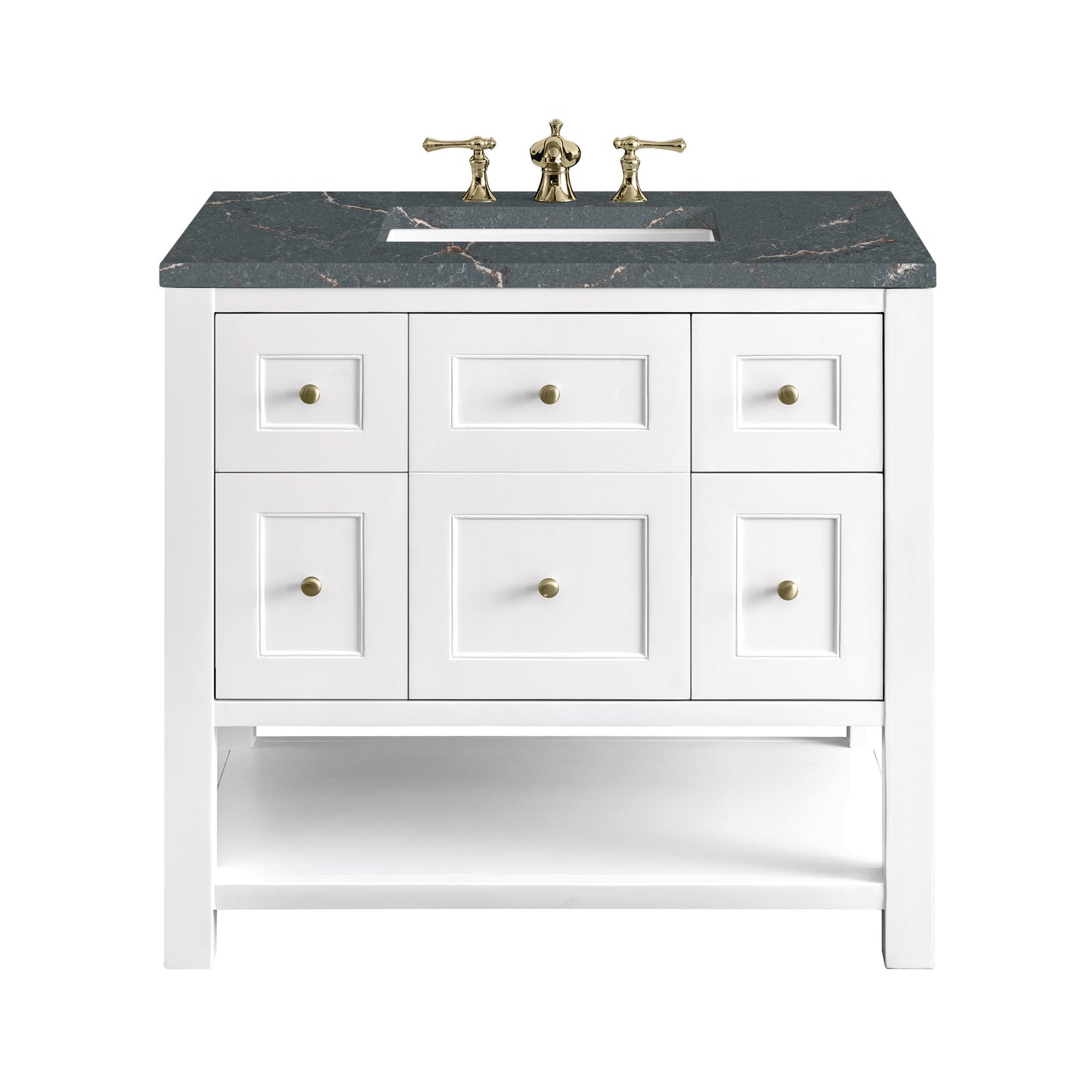James Martin Breckenridge 36" Single Vanity w/ 3CM Countertop