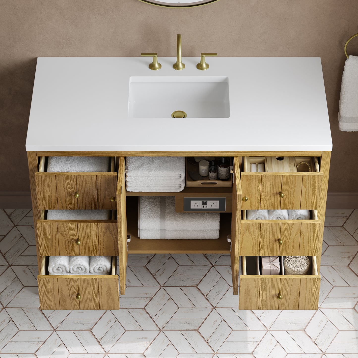 James Martin Hudson 48" Single Vanity with 3 CM Countertop