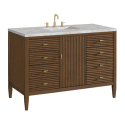 James Martin Myrrin 48" Single Vanity with 3 CM Countertop & FreePower Wireless Charger