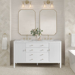 James Martin Myrrin 60" Double Vanity with 3 CM Countertop