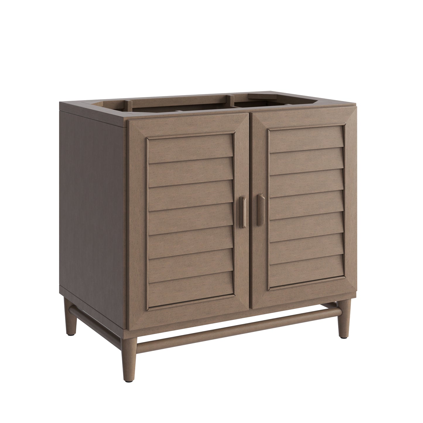 James Martin Portland 36" Single Vanity Whitewashed Walnut with 3 CM Countertop