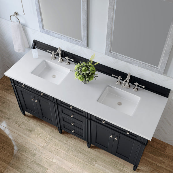 James Martin Brittany 72" Double Vanity with 3 CM Countertop