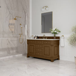 James Martin Brookfield 60" Single Vanity with 3CM Countertop & FreePower Wireless Charger