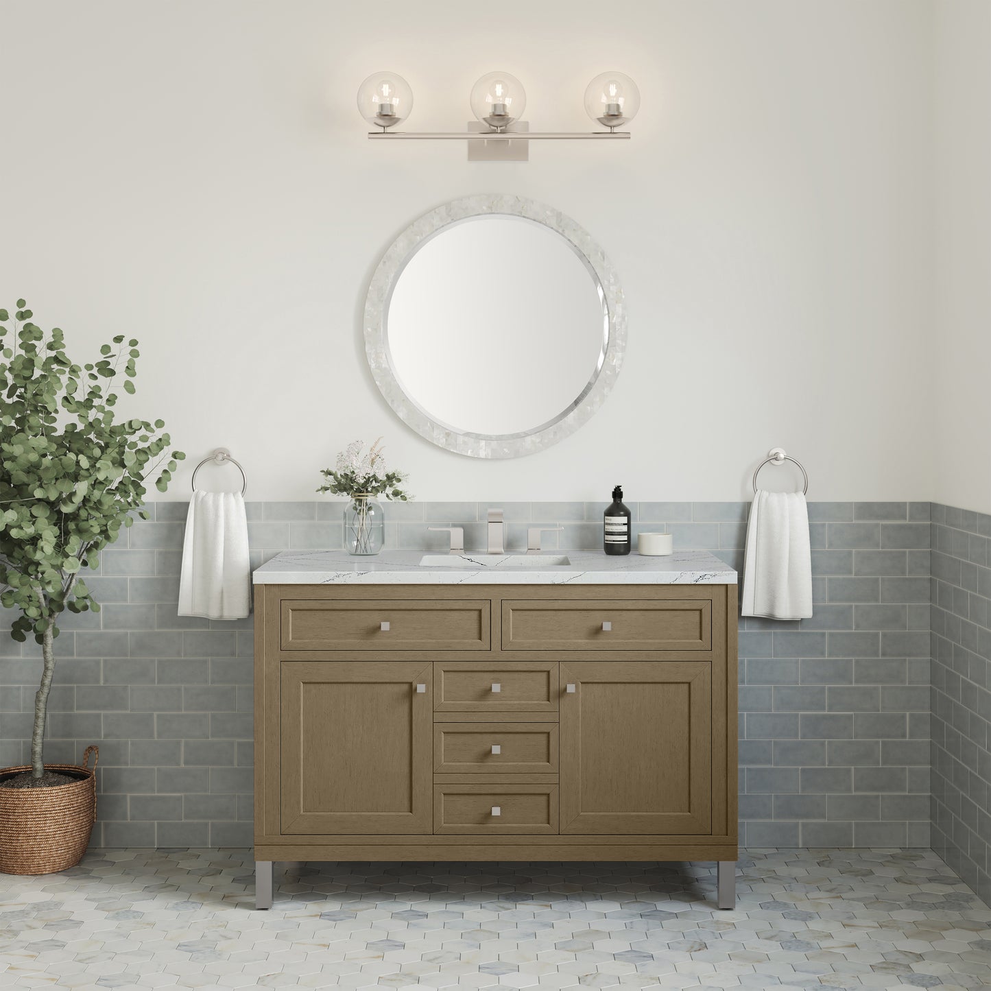 James Martin Chicago 48" Single Vanity with 3 CM Countertop