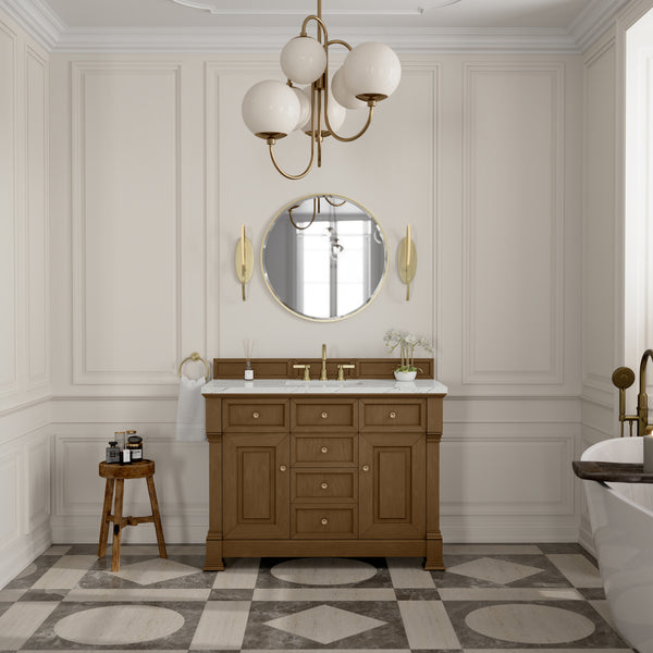 James Martin Brookfield 48" Single Vanity with 3 CM Countertop & FreePower Wireless Charger