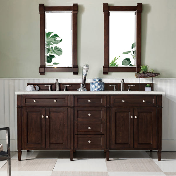 James Martin Brittany 72" Double Vanity with 3 CM Countertop