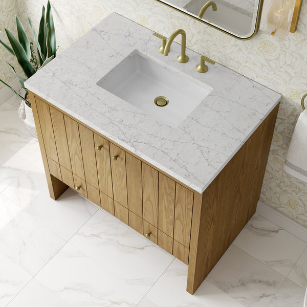 James Martin Hudson 36" Single Vanity with 3 CM Countertop