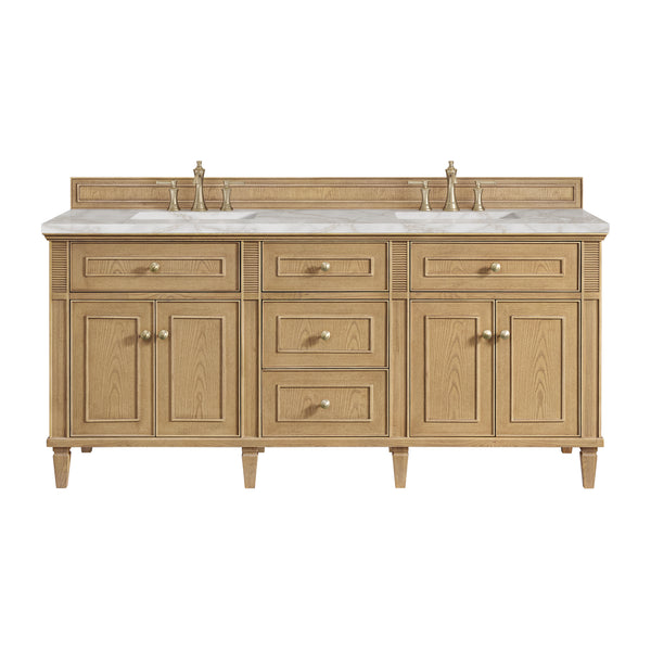 James Martin Lorelai 72" Double Vanity with 3 CM Countertop & FreePower Wireless Charger