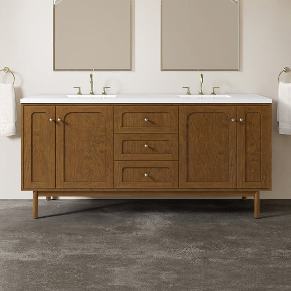 James Martin Laurent 72" Double Vanity with 3 CM Countertop
