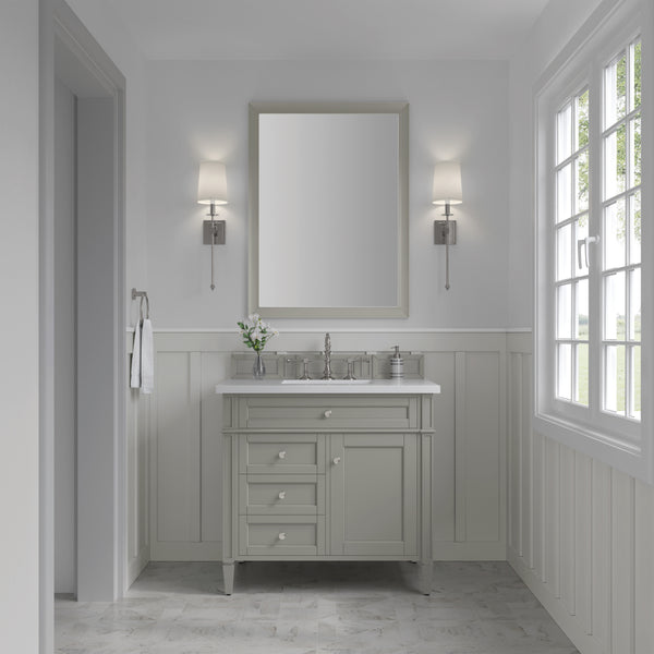 James Martin Brittany 36" Single Vanity with 3 Countertop
