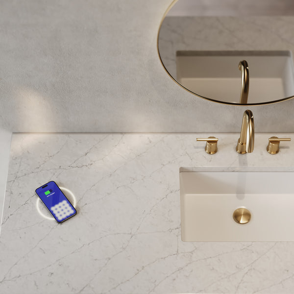 James Martin Laurent 60" Single Vanity with 3 CM Countertop & FreePower Wireless Charger